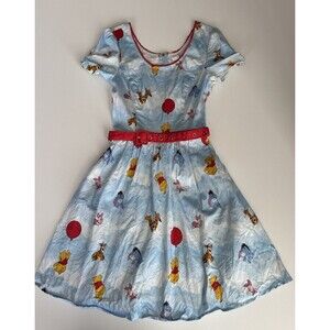 Disney Stitch Shoppe Loungefly Winnie The Pooh Tigger Belted Dress Size XS